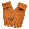BFLCTTBD Cute Finger Gloves Warm Touchscreen Gloves Women Windproof Gloves Biking Winter Thick Gloves Yellow Winter Gloves for Girl view 1