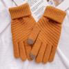 BFLCTTBD Cute Finger Gloves Warm Touchscreen Gloves Women Windproof Gloves Biking Winter Thick Gloves Yellow Winter Gloves for Girl view 3