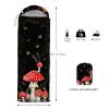 XYNHML Red Mushroom Kawaii Camping Sleeping Bags All Seasons Warm & Cool Weather Waterproof Backpacking Kids Mushroom Butterfly Sleeping Bag for Adult Kids Boy Girls Camping Gear EquipmentTraveling view 4