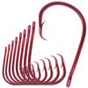 LURELINK-Inline-Circle-Hooks-Saltwater-for-Catfish-Bass-Octopus-Hooks-Fishing-Hook-Freshwater 50 Pack (9/0 50-Pack, Red) view 1