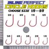 LURELINK-Inline-Circle-Hooks-Saltwater-for-Catfish-Bass-Octopus-Hooks-Fishing-Hook-Freshwater 50 Pack (9/0 50-Pack, Red) view 4