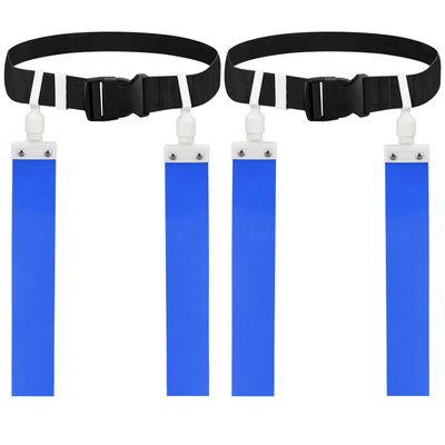 Adjustable Flag Football Belt Set, with Belt and Flags, for Youths, Adults