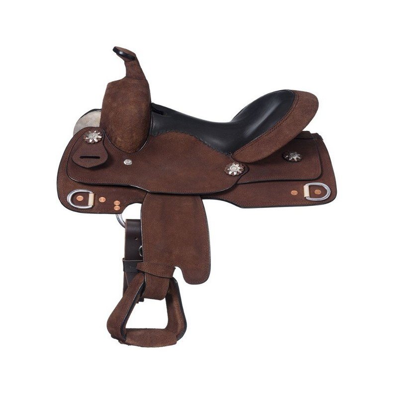 Tough 1 Royal King Roughout Training Saddle 13in Roughout