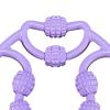 Kokiya Leg Massage Roller Deep Tissue Massage Roller 8 Wheels Handheld Thigh Roller Massage Rollers for Muscles for Arm Indoor Yoga Gym Fitness, Purple view 3