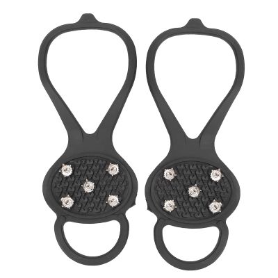 Miokycl 1Pair 5 Teeth Outdoor Snow Climbing Crampons Mountaineering Anti Slips Shoes Spikes