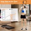Goplus Walking Pad, Under Desk Treadmill for Home and Office, Walking Pad Treadmill Under Desk with 265 lbs Capacity, 12 Preset Programs, Watch-Like Remote Control, LED Touch Screen, Installation-Free view 4