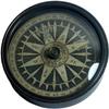 GIC PROCDECT Brass Pocket Compass with Leather Case Antique Finish Engraved Directional Survival Navigational Compass Nautical view 3