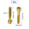 uxcell Gold Tone Universal M6x35 Bike Stem Bolt Bicycle Bike Headset Stem Bolt Bike Bicycle Accessory view 4