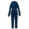 ZHOUYF Womens One Piece Ski Suits Thick Warm Onesie Coats Hooded Jumpsuits Winter Outdoor Windproof Snowsuits Snow Sports view 4