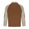 ZYXTIM Men's Retro Tactical Fleece Sweatshirt Long Sleeve Quarter-Zip Pullover Tops Stand Collar Casual Polo Workout Shirts view 3