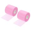PATIKIL 30 Yard x 2.8 Inch Badminton Grip Cushion Wrap, 2 Pack PU Tennis Racket Grip Tape Backing Film Handle Anti Skid Cushion Accessories, Pink view 1