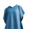 Vaveren Surf Poncho Beach with Hood Water Absorbent Microfiber Light Weight Wetsuit Changing Towel Bathrobe for Bath Adult Sports Surf Swimming, Light Blue, S view 3