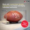 BCW Sports Showcases | Protective Memorabilia Holder with UV Resistance | Ideal for Sports Collectibles | Acrylic Display Cases for Autographed Balls and Mini Helmets (Football) view 2