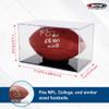 BCW Sports Showcases | Protective Memorabilia Holder with UV Resistance | Ideal for Sports Collectibles | Acrylic Display Cases for Autographed Balls and Mini Helmets (Football) view 3