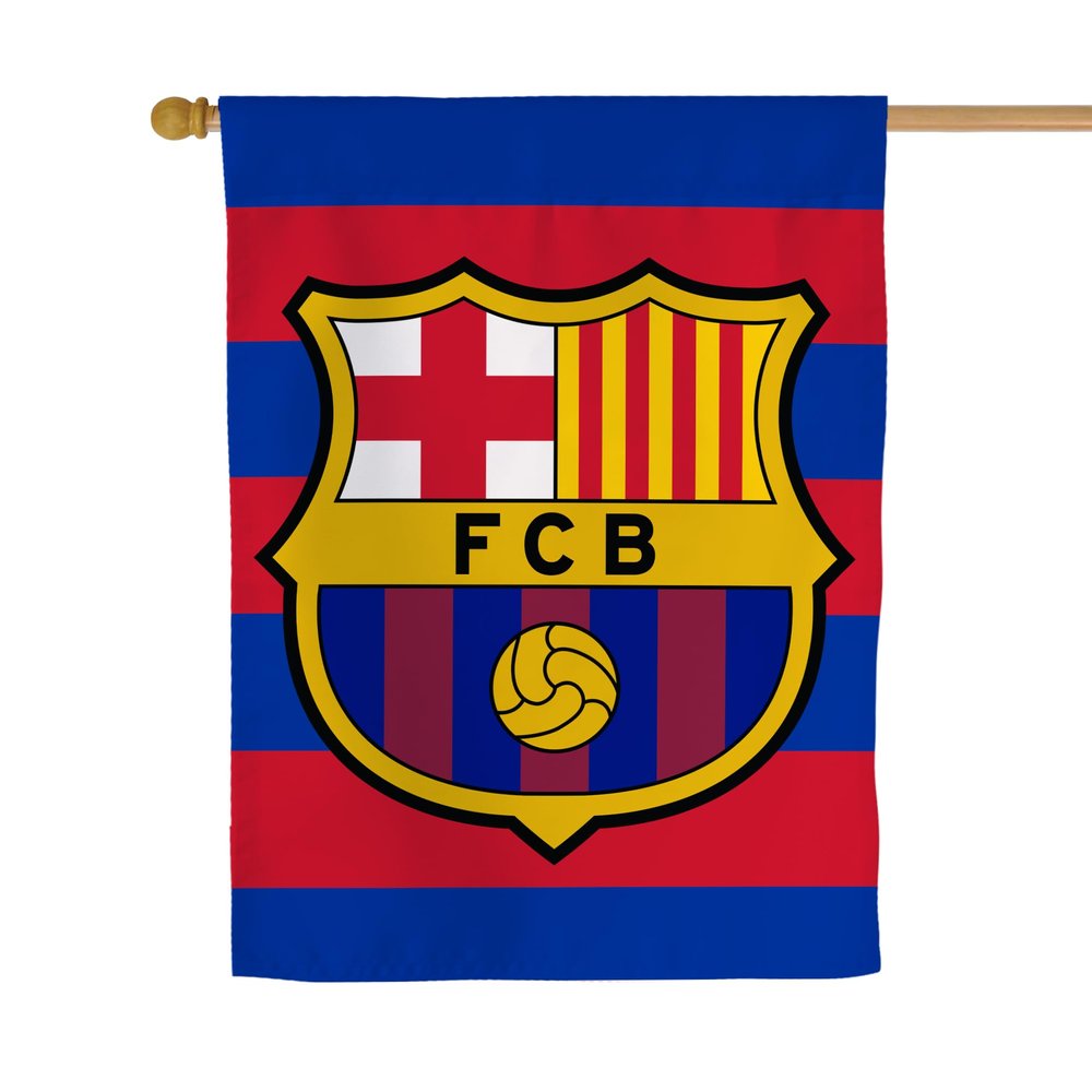 Desert Cactus FC Barcelona Football Soccer Bara Atltic Banner Flag - 40 x 30 inch Double-Sided 3-Ply Banner for Indoor/Outdoor Use, Durable College Spirit Flag (House Flag A)