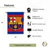 Desert Cactus FC Barcelona Football Soccer Bara Atltic Banner Flag - 40 x 30 inch Double-Sided 3-Ply Banner for Indoor/Outdoor Use, Durable College Spirit Flag (House Flag A) view 4