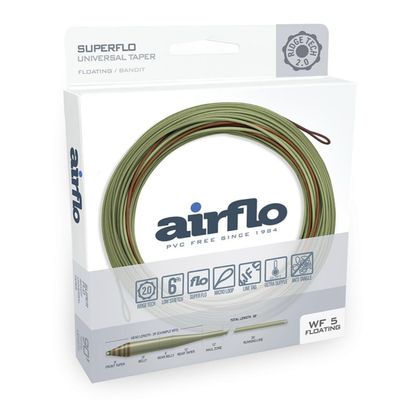 AIRFLO Ridge 2.0 Superflo Universal Taper Float Fly Line 7 wt Olive/Chartreuse
