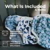 Nora's Nursery Reusable Swim Diapers and Wet Bag - One Size Fully Adjustable - Big Splash Unisex 3 Pack with Wet Bag view 2