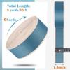 PECMER Blue Striped Polyester Webbing - 1.5 inch Heavy Duty Nylon Webbing for Crafts, Belts, Backpack Straps & More - 38mm view 2