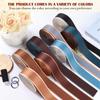 PECMER Blue Striped Polyester Webbing - 1.5 inch Heavy Duty Nylon Webbing for Crafts, Belts, Backpack Straps & More - 38mm view 4