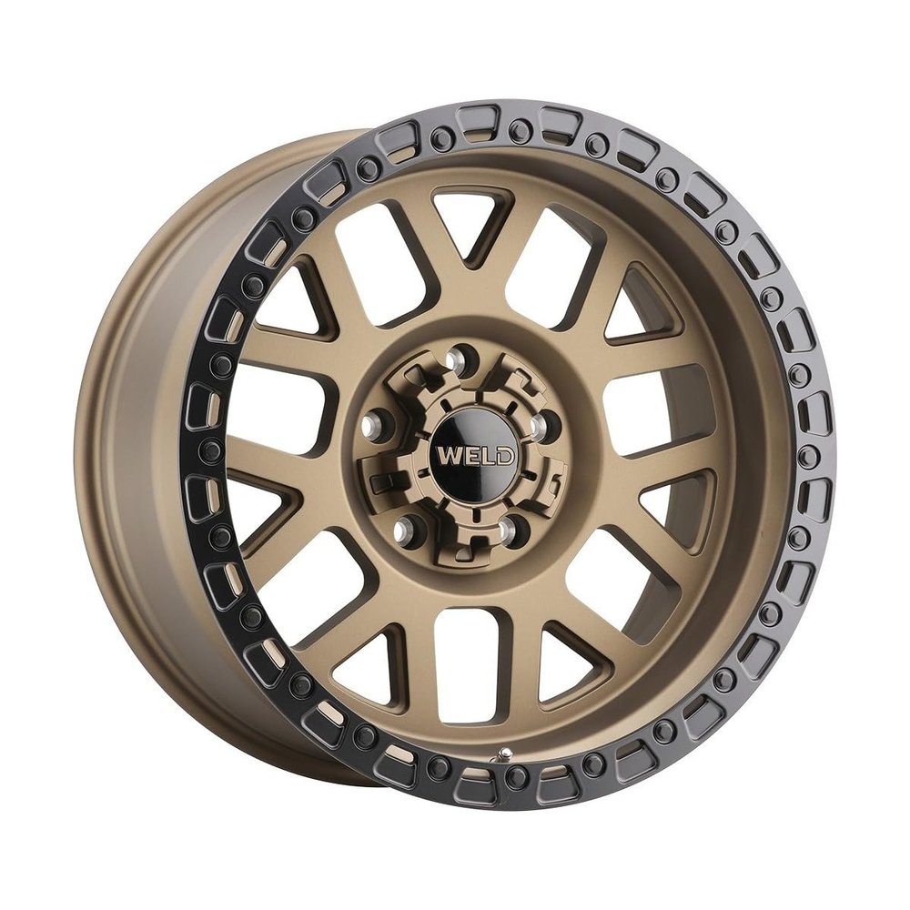 WELD RACING Cinch W115 17" Off-Road Wheel Compatible with F150, Silverado, 6x135 6x139.7 ET00 BS5.00 Satin Bronze/Satin Black - W11579098500