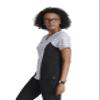 BARCO One Printed Scrub Top for Women - V-Neck Medical Top, Eco-Friendly Fabric, 4-Way Stretch Women's Scrub Top Magnetic Rouse Regular X-Small view 3