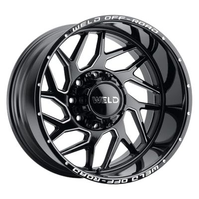 Weld - Off-Road W117 20X9 Fulcrum 8X180 ET00 BS5.00 Gloss Black MIL 124.3 (W11709018500)