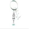 Nutcracker Keychain - Holiday Stocking Stuffer - Simple Charm Handmade Jewelry - Gift for Her (E) view 1