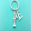 Nutcracker Keychain - Holiday Stocking Stuffer - Simple Charm Handmade Jewelry - Gift for Her (E) view 2