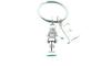 Nutcracker Keychain - Holiday Stocking Stuffer - Simple Charm Handmade Jewelry - Gift for Her (D) view 1