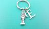 Nutcracker Keychain - Holiday Stocking Stuffer - Simple Charm Handmade Jewelry - Gift for Her (D) view 2