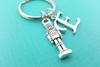 Nutcracker Keychain - Holiday Stocking Stuffer - Simple Charm Handmade Jewelry - Gift for Her (D) view 3