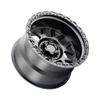 WELD RACING Cinch W104 17" Off-Road Wheel Compatible with F150, Silverado, 6x135 6x139.7 ET-12 BS4.50 Satin Black/Gloss Black - W10479098450 view 3