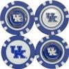 NCAA Kentucky Wildcats Golf Poker Chips w/Removable Magnetic Ball Marker (4pk) view 1