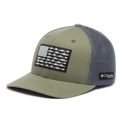 Columbia Unisex PFG Fish Flag Mesh Ball Cap