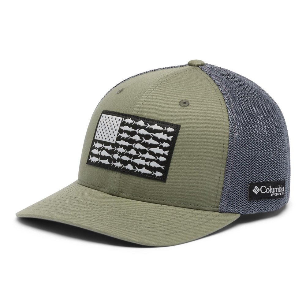 Columbia Unisex PFG Fish Flag Mesh Ball Cap
