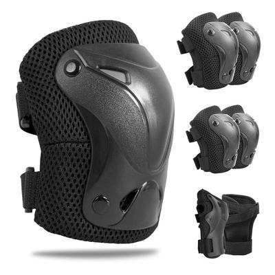 AIDY-PRO Roller Skate Pads Adult Knee And Elbow Pads For Roller Skating, Wrist Guards Skateboarding Protective Gear Adult Knee Pads For Men Women Skating Pads L