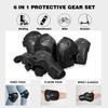 AIDY-PRO Roller Skate Pads Adult Knee And Elbow Pads For Roller Skating, Wrist Guards Skateboarding Protective Gear Adult Knee Pads For Men Women Skating Pads L view 3