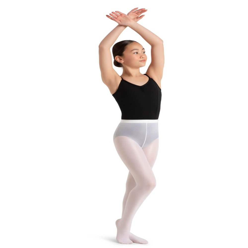Capezio Ultra Shimmery Tight - Girls, White, Medium
