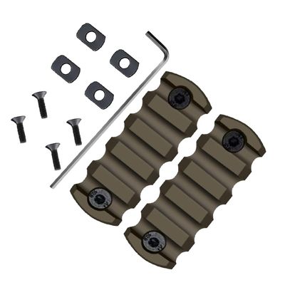 Gotical Combo - 2Pcs 5-Slot MLOK & Mount Kit-Push Button with Set of Screws & Allen Wrench (5 Slots Only)