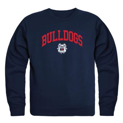 W Republic Fresno State University Bulldogs Campus Crewneck Sweatshirt Navy XX-Large