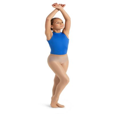 Capezio Ultra Shimmery Tight - Girls, Caramel, Medium/Small