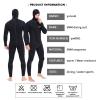 Amagogo Mens Wetsuits Jumpsuit Full Body Neoprene 5mm Keep Warm for Snorkeling, XXL view 3