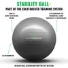 GolfForever Stability Ball Proven by Golfer Scottie Scheffler | Golf Training Exercise Ball | Premium Golf Training Workout Ball to Build Swing Speed, Improve Balance & Strengthen Core | 65cm | Grey view 2