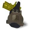 HolsterBuilder OWB Paddle, Durable & Lightweight Kydex Holster Attachment, USA Made Concealed Carry Holster Paddle for Men & Women view 2
