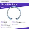 Sandbaggy Circle Bike Racks - Surface Mount with Pre Drilled Holes - Rust Resistant Steel - Commercial & Industrial Applications - 2 Bike Capacity (1) view 2