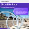 Sandbaggy Circle Bike Racks - Surface Mount with Pre Drilled Holes - Rust Resistant Steel - Commercial & Industrial Applications - 2 Bike Capacity (1) view 3