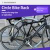 Sandbaggy Circle Bike Racks - Surface Mount with Pre Drilled Holes - Rust Resistant Steel - Commercial & Industrial Applications - 2 Bike Capacity (1) view 4