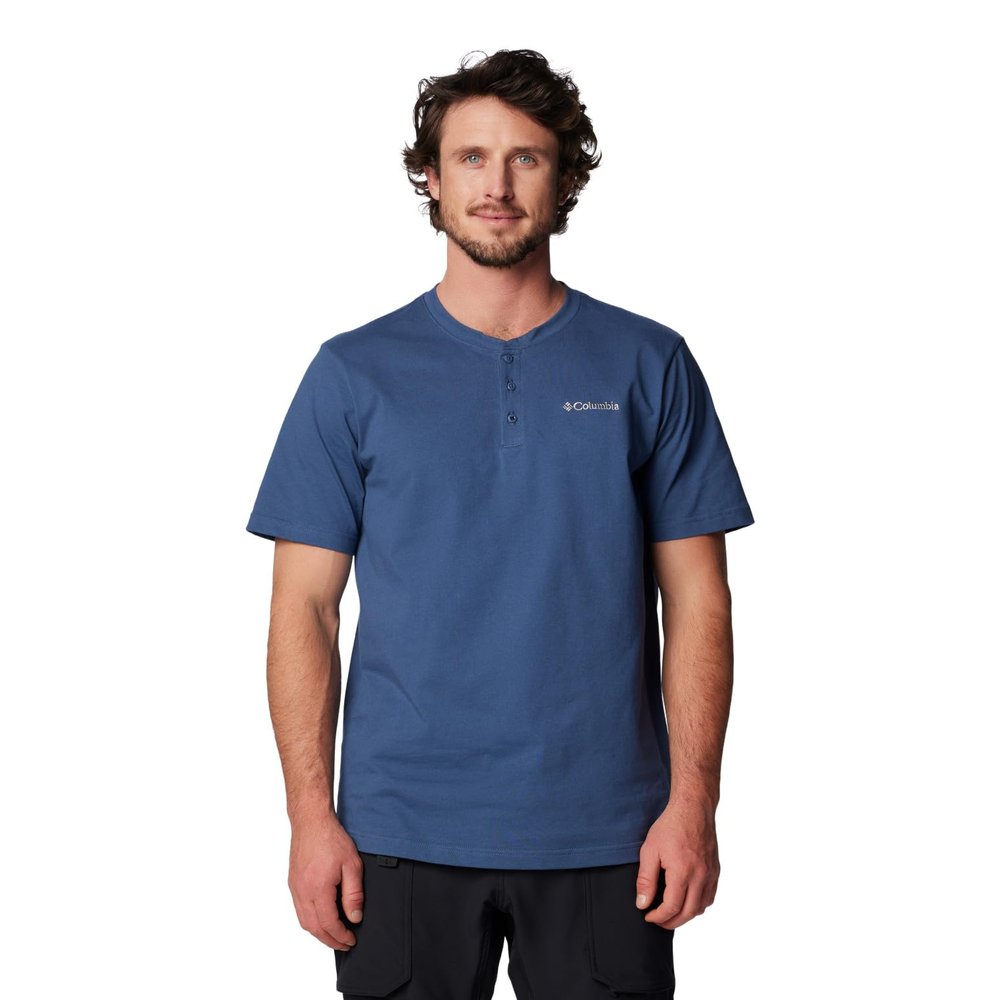 Columbia Men's Landroamer Short Sleeve Henley II, Dark Mountain, Small