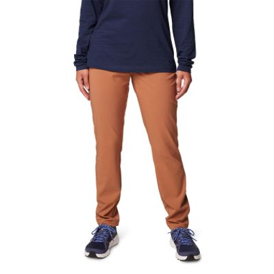 Columbia Women's Anytime Slim Pull-On Pant II, Camel Brown, Small